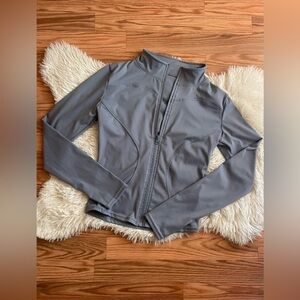 Women’s Blue Gray Full Zip Top NWOT Size Large